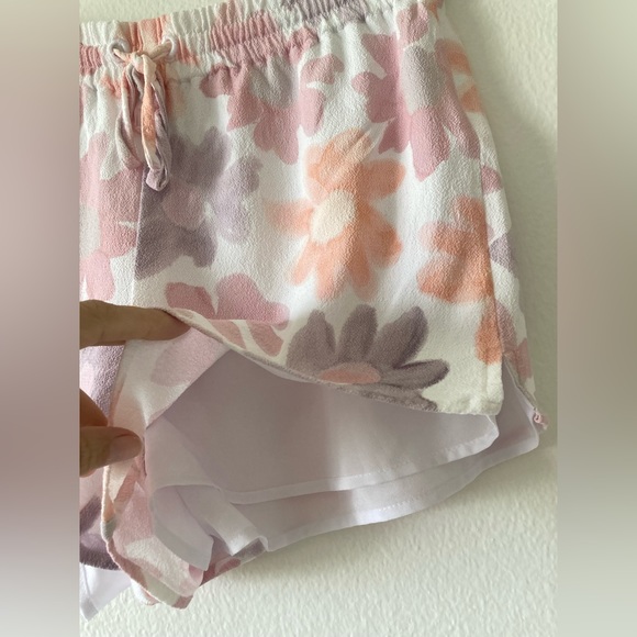 Aritzia | Sunday Best Malcolm Shorts Floral Watercolor Pebble Crepe Lined Size S - Picture 6 of 15